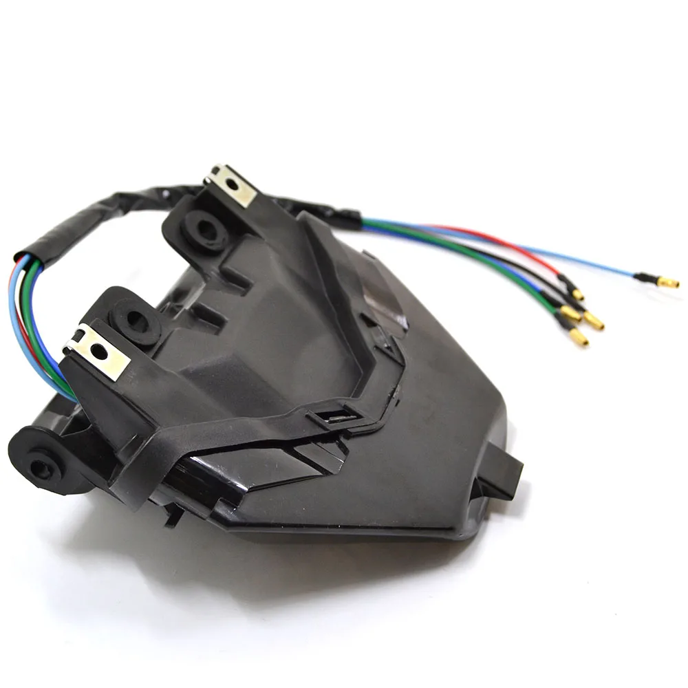 Встроенный светодиодный задний фонарь для мотоцикла тормозной сигнал поворота