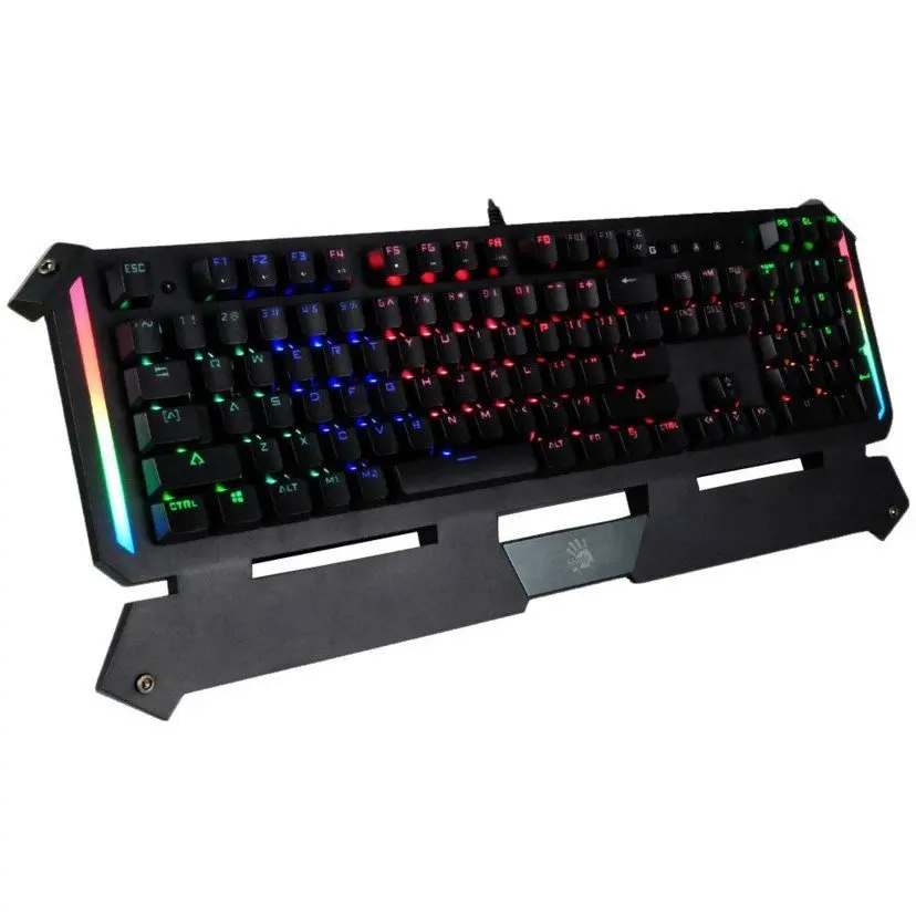 Клавиатура A4Tech A4 Bloody B875N механическая черный USB for gamer LED (подставка для запястий) |