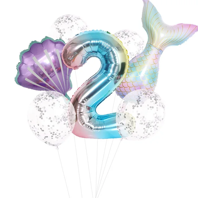 Воздушный шар в виде русалки для детского дня рождения|Воздушные шары и
