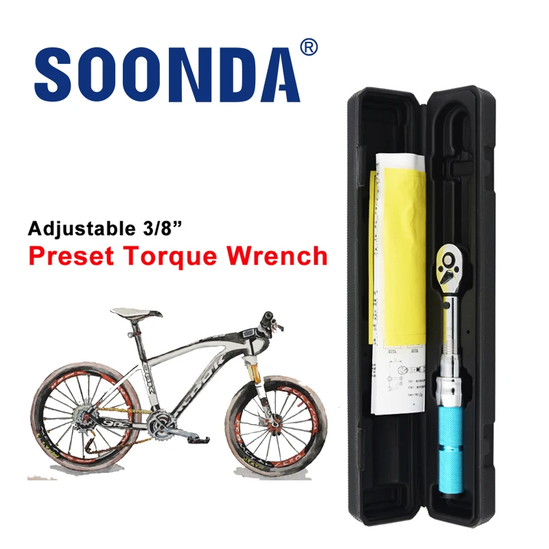 

3/8" Torque Wrench With Mechanical Prefabricated Adjustable Kilogram Two-way Ratchet Torque Wrench With Preset Alarm Setting Aut