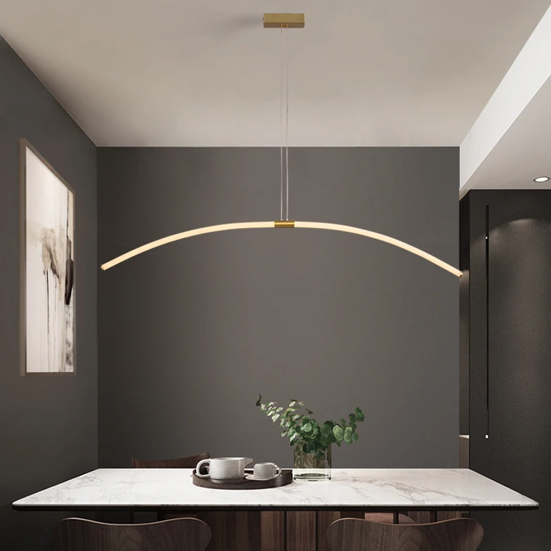 

Современная Золотая светодиодная люстра FANPINFANDO, Подвесная лампа для гостиной, спальни, кабинета, ресторана, кухни