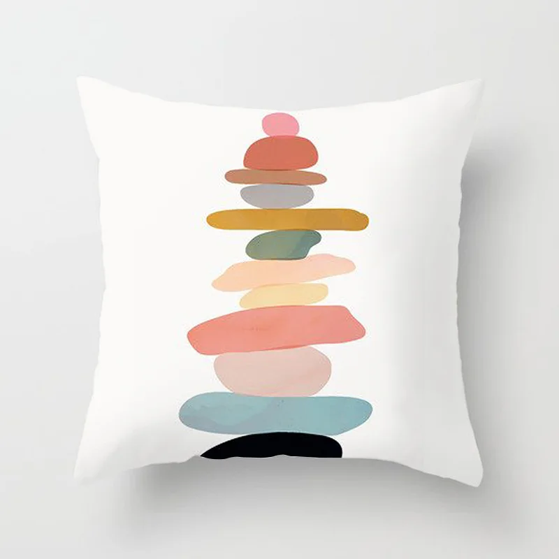 Декоративный чехол для подушки с геометрическим рисунком граффити домашний