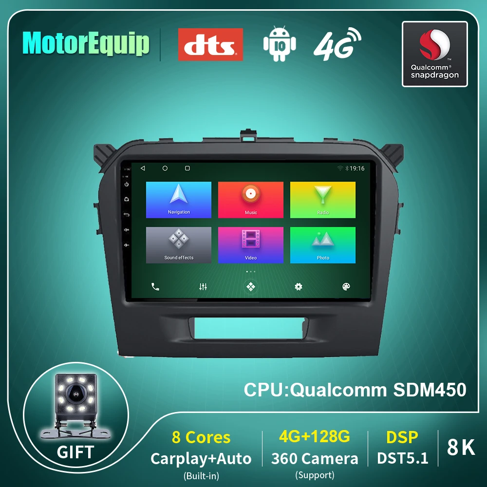 

For Suzuki Grand Vitara 2015 2016 2017 2018 2019 Car Radio Autoradio Android Auto 10.0 Smart Radios Audio for Car Navigation GPS