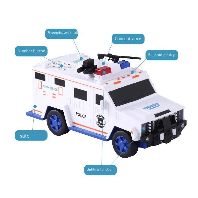 1:32 полицейский Swat Money Transporter бронированный автомобиль Игрушечная модель