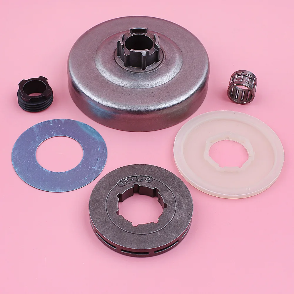 Сцепление барабан 3/8 10 зубцов звезда обода для пилы Husqvarna 66 266 268 272 защитный щит от пыли, шайба, зубчатая передача цепной пилы заменить деталь