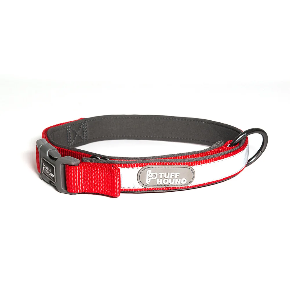 

TUFF HOUND dog collar Reflective full neck collar pet collar