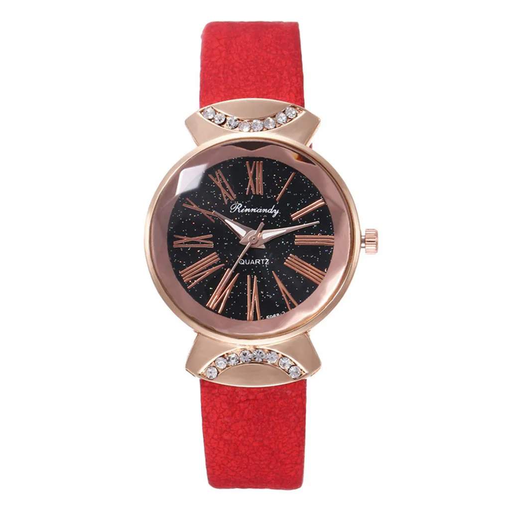 Студенческие часы с ремешком креативные женские римской звездой модные наручные