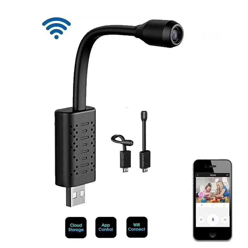

Умная мини-камера видеонаблюдения Doingwell U21 HD 1080p с Wi-Fi и USB