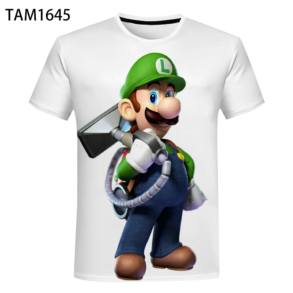 Футболка Мужская/женская с 3D принтом Марио и Луиджи | Мужская одежда