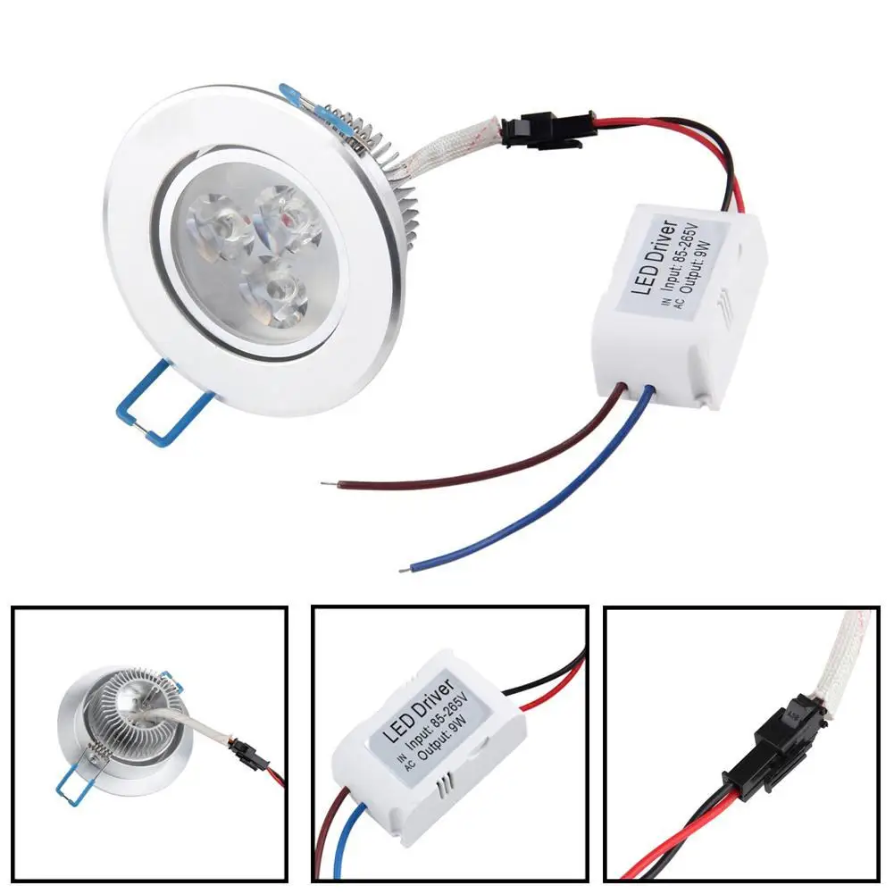1 шт 9W AC85V 265V 110 V/220 V светодиодный потолочный светильник Встраиваемый настенный