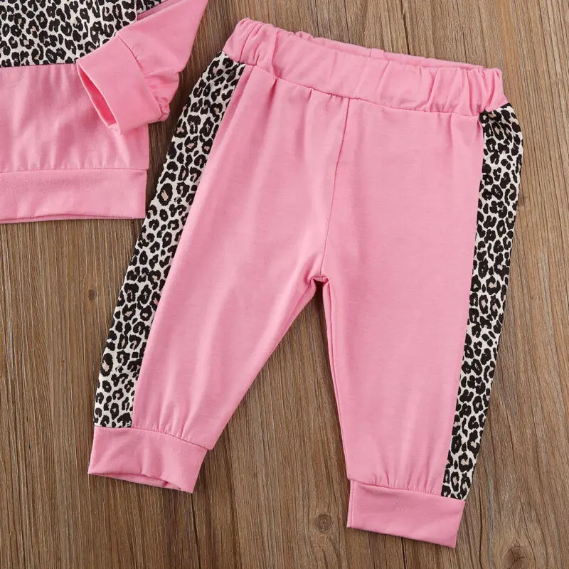 2019 г. Новая зимняя одежда для маленьких девочек футболка Топ штаны Леггинсы