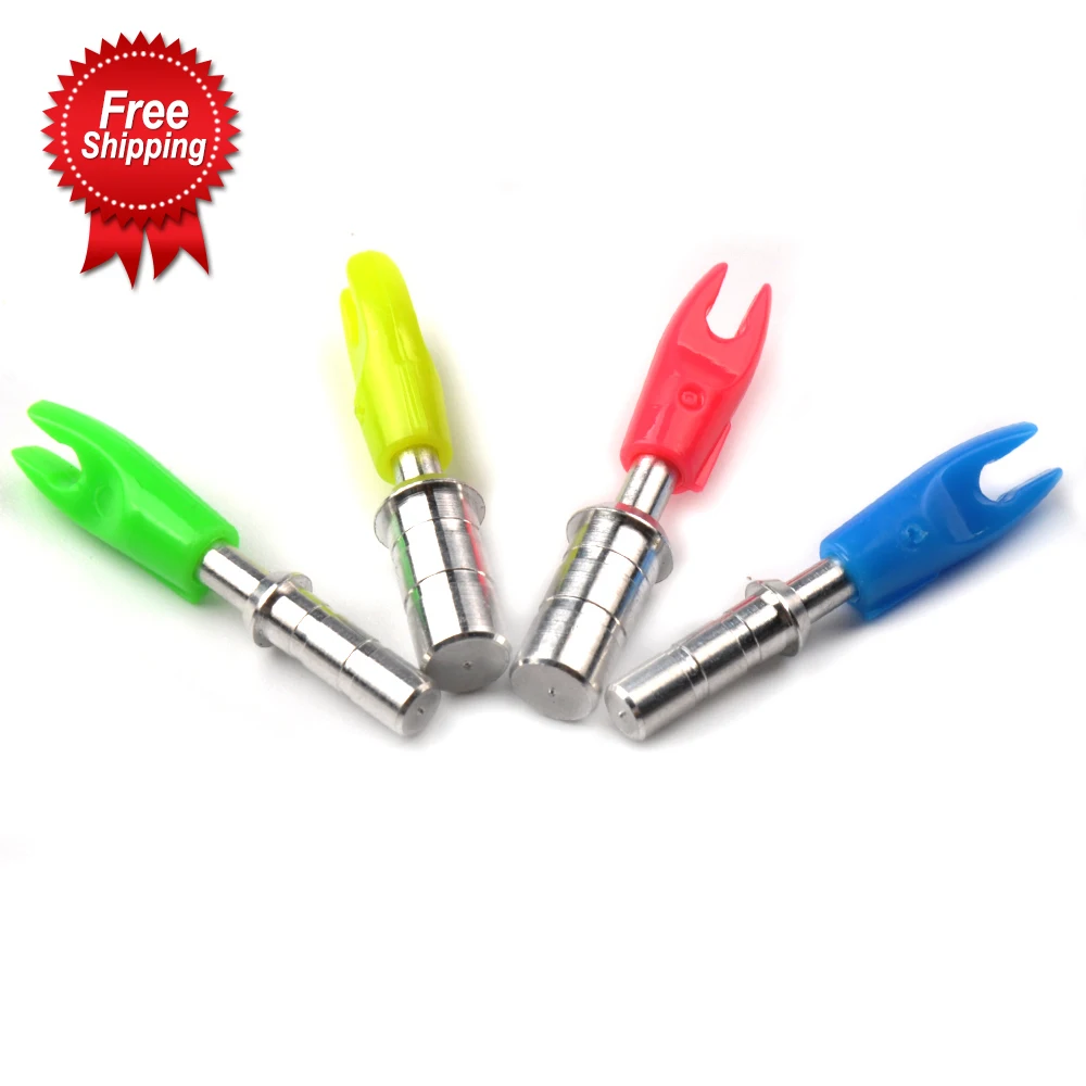 Пластиковая стрела 4 2 мм/6 мм в зеленом/желтом/розовом/зеленом цвете с алюминиевым