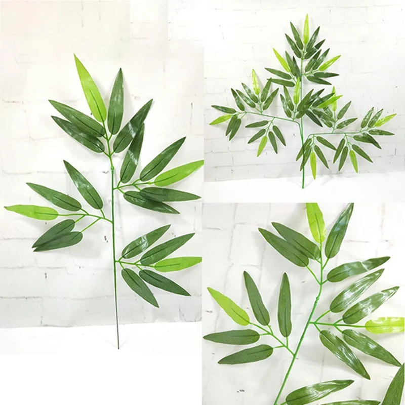 

Artificial Ivy Leaf Rose Fern Foliage Plant Vine BAMBOO Silk Willow Leaves For Home Wedding Festival Faux Foliage Decoration