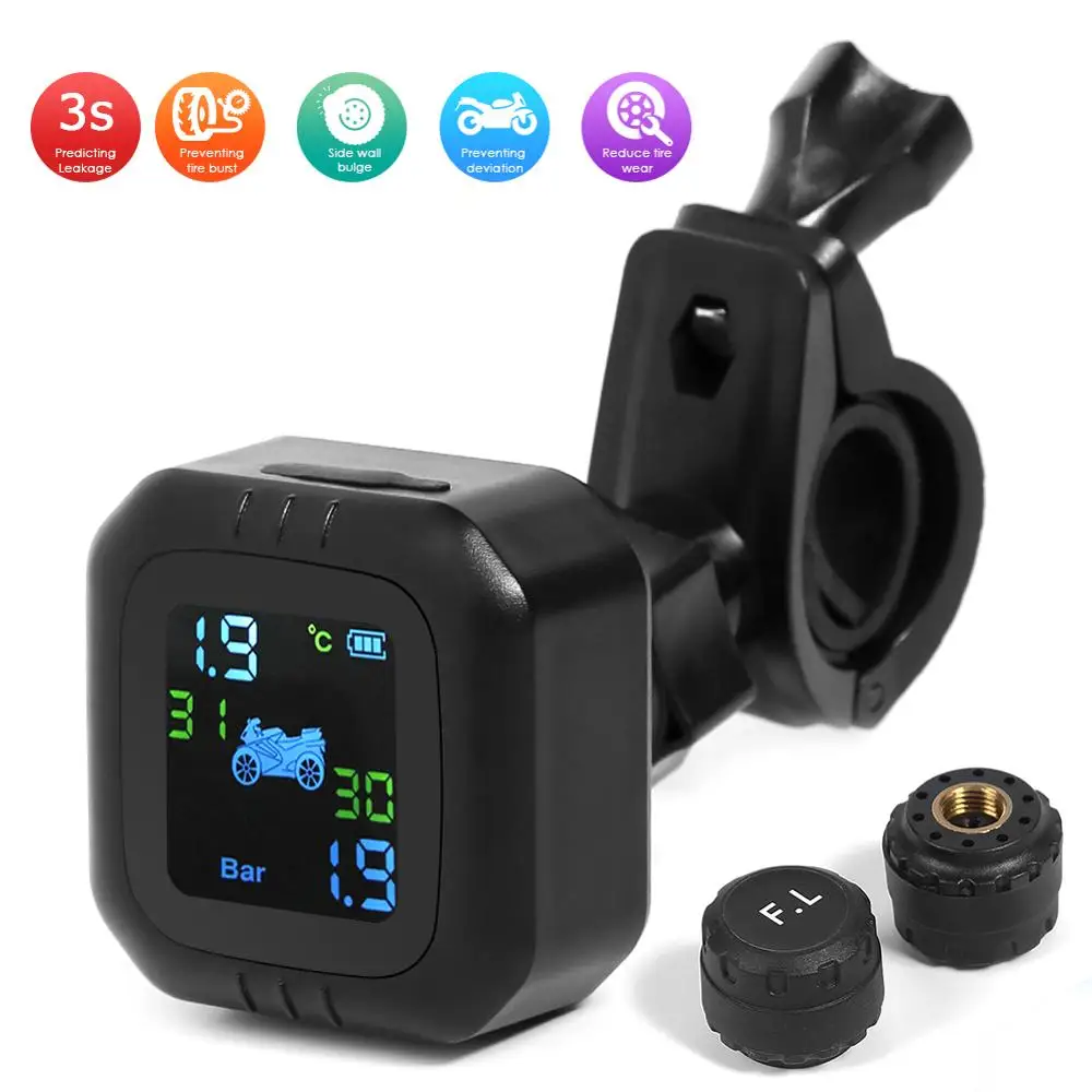 Мотоцикл давления воздуха в шинах Беспроводной шин Давление мониторинга Системы