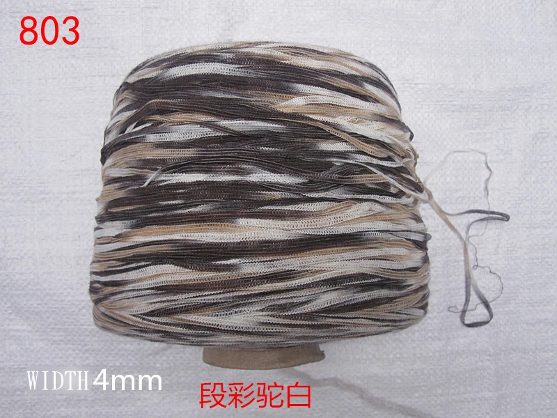 Оптовая продажа 250 г/лот лента из хлопка и льна для вязания пряжа ручного крючком