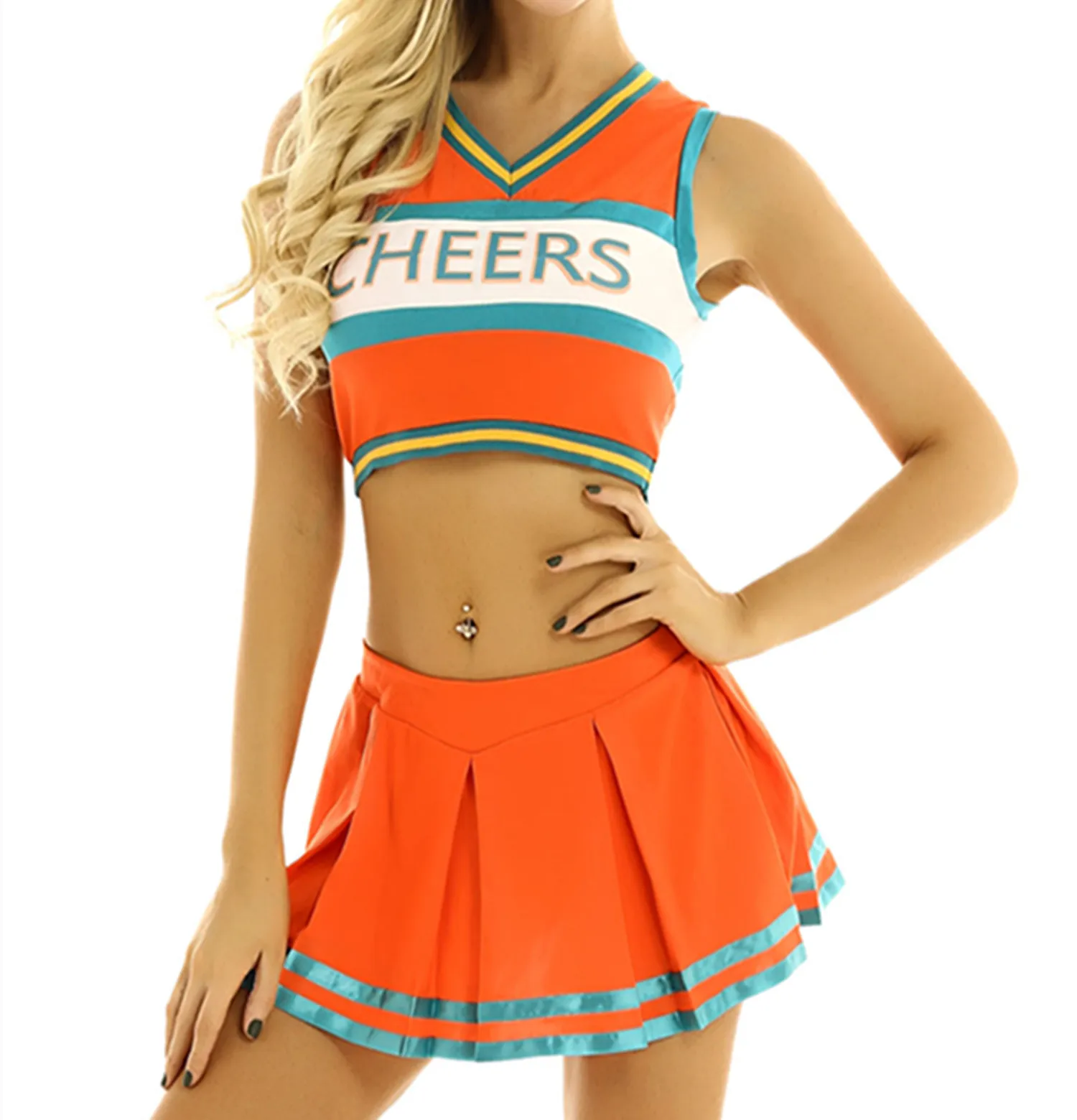 Женская Очаровательная униформа для девушек костюм косплея укороченный топ