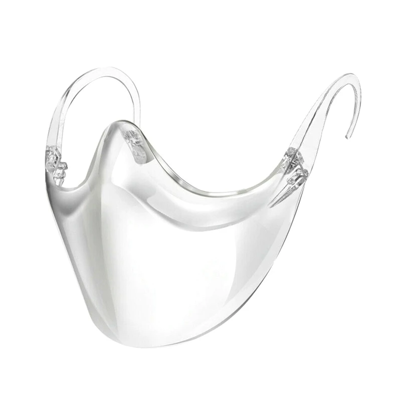 Прозрачная многоразовая маска для лица прочная комбинированная пластиковая