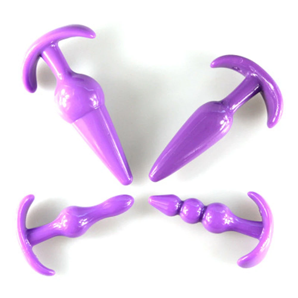 4 PCS TPR Material Anal Dildo Male Female Prostate Massager Beads Plug G Spot Butt Masturbation Sex Toys for Couple | Красота и