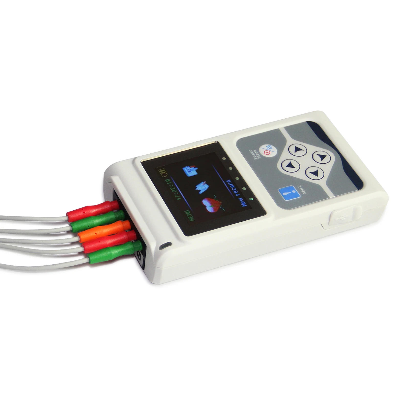 24 Hour 3 Channel ECG Holter EKG Recorder Analyzer 12 Leads Monitor Software TLC9803/5007 | Красота и здоровье