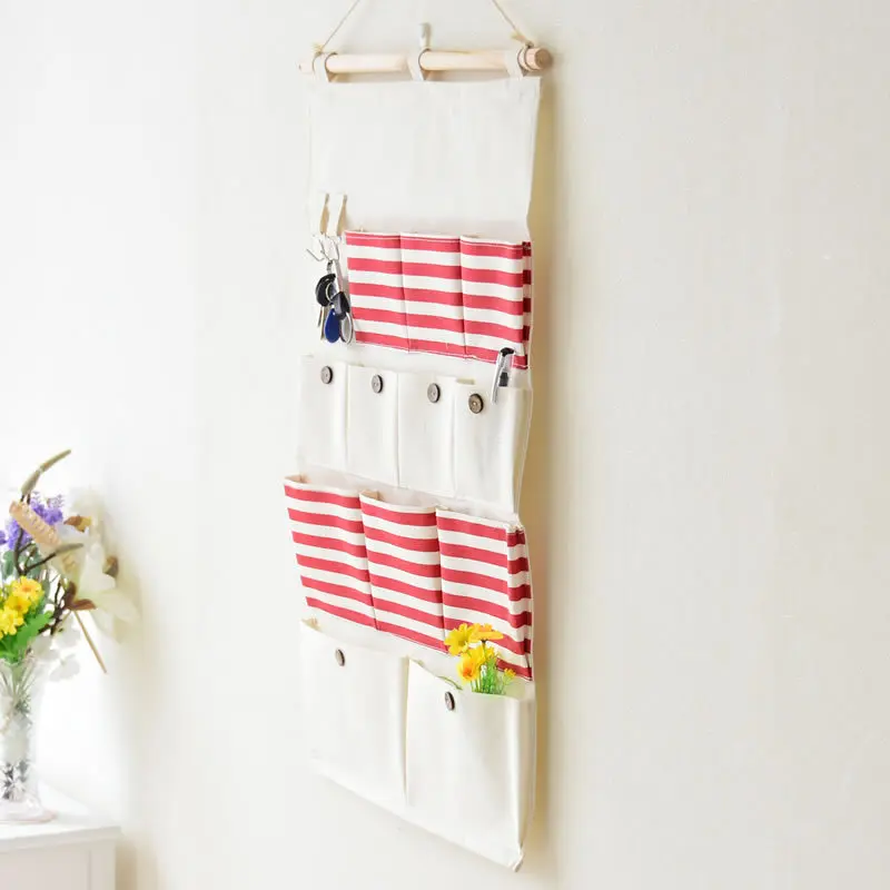 

12 Pocket with Hook Buggy Bag Multi-Function Multi-Layer Hanging Storage Bag Home Wall Hanging Decoration 0811