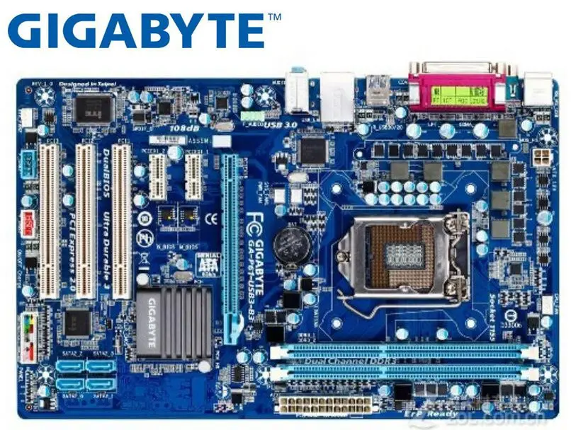 Настольная материнская плата б/у GIGABYTE LGA 1155 DDR3 16 ГБ для I3 I5 I7 ЦП ATX Оригинальный