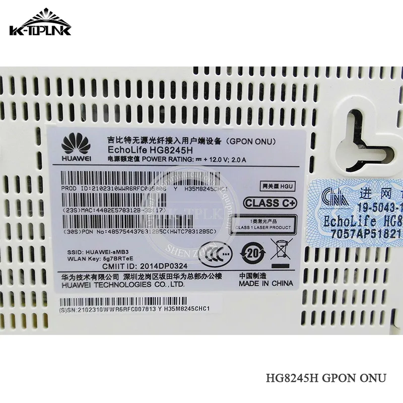 Лидер продаж Hua Wei HG8245H GPON ONU ONT 4GE + 2Tel Wi Fi интерфейс оптоволоконная Современная