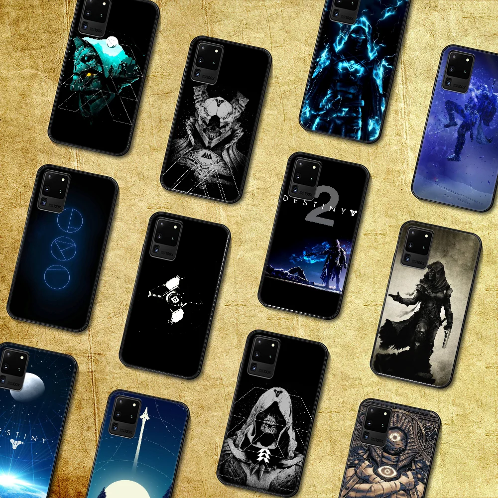 Чехол для телефона destiny 2 game чехол Samsung Galaxy S 7 8 9 10 e 20 FE edge uitra plus Note black Hoesjes