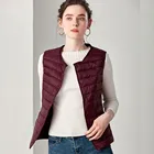 Весна-осень, женский жилет на 90% белом утином пуху, жилет, мягкий теплый тонкий ульсветильник жилет, куртка, женский портативный жилет, пальто