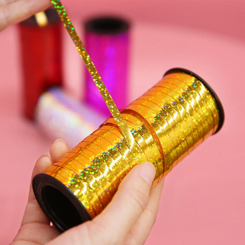 Щипцы для завивки волос ленточный рулон Crimps золотые ленты воздушных шаров