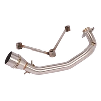slip on motorcycle exhaust mid connect tube middle pipe stainless steel exhaust system for yamaha bws 125 all years