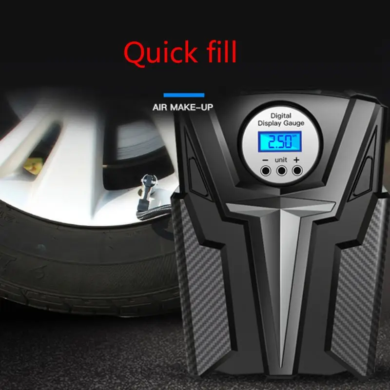 

Tire Inflator Car Air Pump Compressor Electric Portable Auto 12V Volt 150 PSI 1XCF