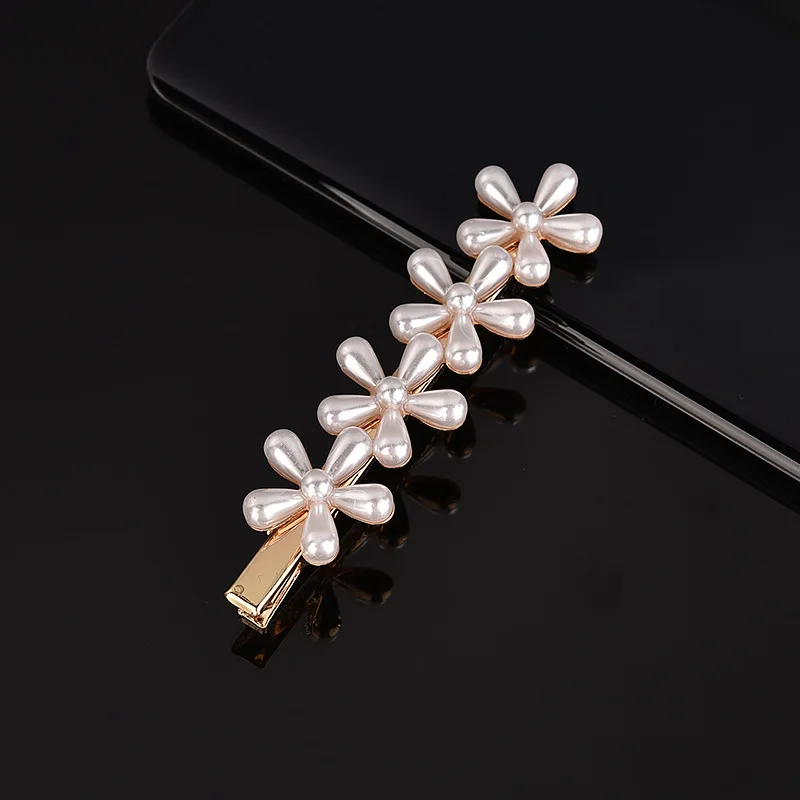 

1PC Women Girls Elegant Full Pearls Geometric Hair Clips Sweet Hair Ornament Hairpin Barrette Headband Hair Accessories