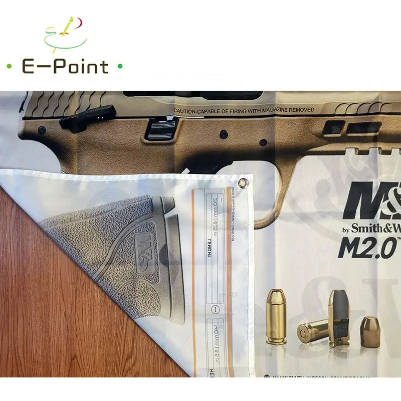 S &amp W MP40 M2.0 PDE флаг пистолета 3 фута * 5 футов (90*150 см) размер украшения для дома