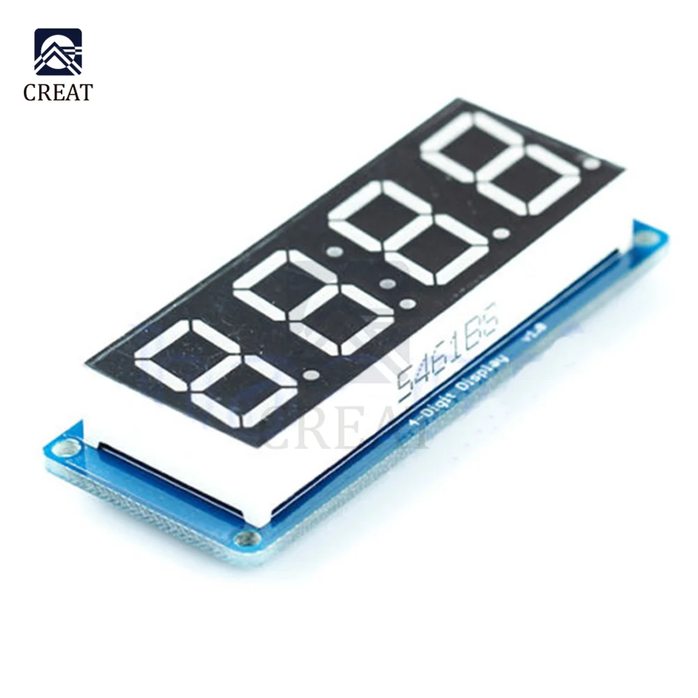 4-значный светодиодный дисплей 0 56 дюйма TM1637 модуль для Arduino сделай сам постоянный