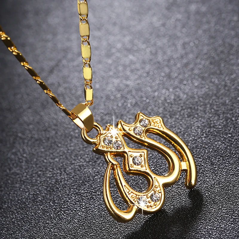 Ожерелье с кулоном в арабском мусульманском стиле Аллах женское ожерелье модные