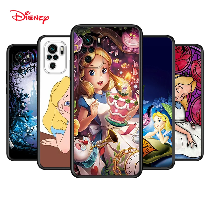 

TPU Silicone Cover Princess Alice Disney For Xiaomi Redmi Note 10 10S 9 9S Pro Max 9T 8T 8 7 6 5 Pro 5A Phone Case
