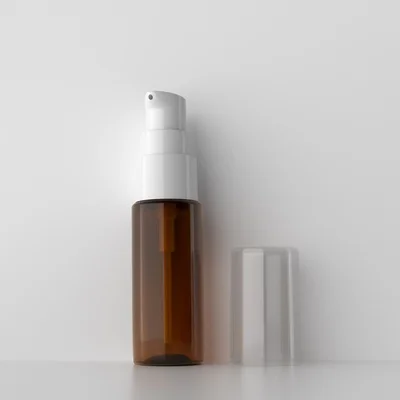 Brown Bottle White 20 мл белый пустой косметический контейнер с лосьон-крем с дозатором 20 г крем для ухода за кожей лечение бутылочки путешествия размер Макияж установка насос - Цвет: Brown Bottle White