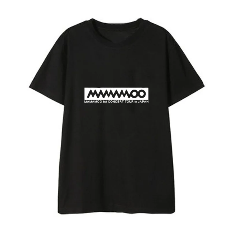 Kpop MAMAMOO 1 концертный тур альбом рубашки Уличная Повседневная Свободная футболка