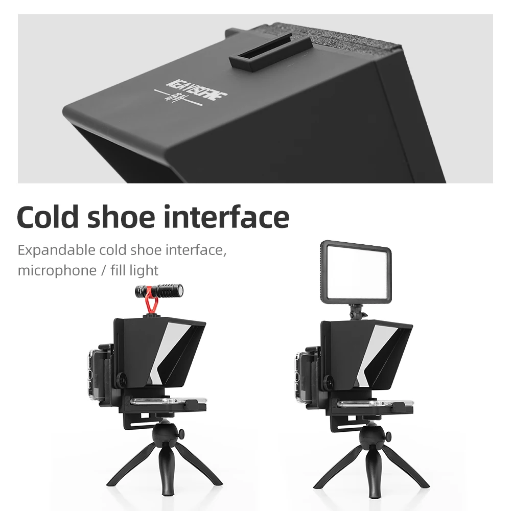 Mini Teleprompter Portable Inscriber Mobile Artifact Video With Remote Control for Phone and DSLR Recording | Электроника