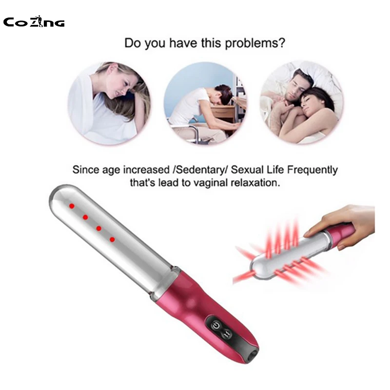 

Red Laser Infrared Light Therapy Device for Vaginal Tightening and Rejuvenation with Low Level Laser Therapy