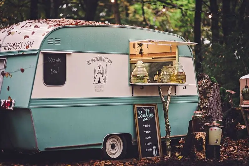 Тележка для бургеров холодильная тележка фаст фуд ретро прицеп еды автобус хот