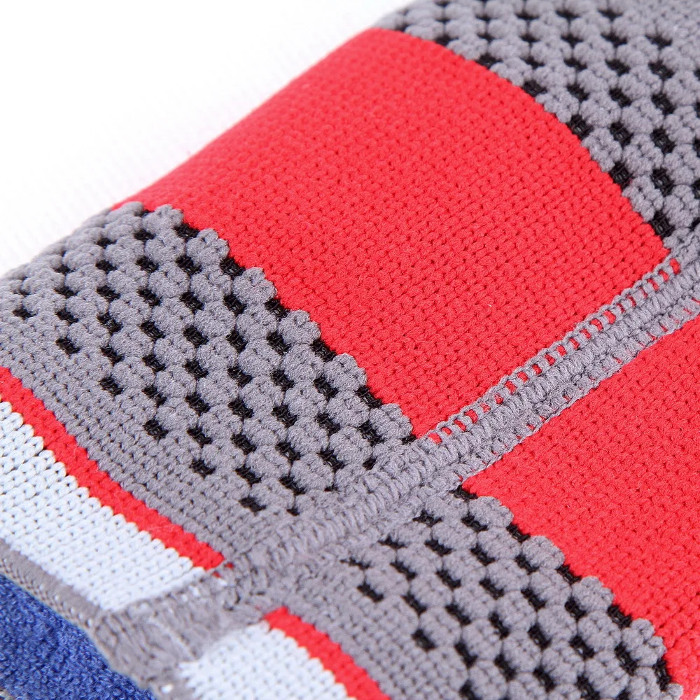 S03 трехмерный тканый Силиконовый Красный Черный Теплый наколенник/Спортивная