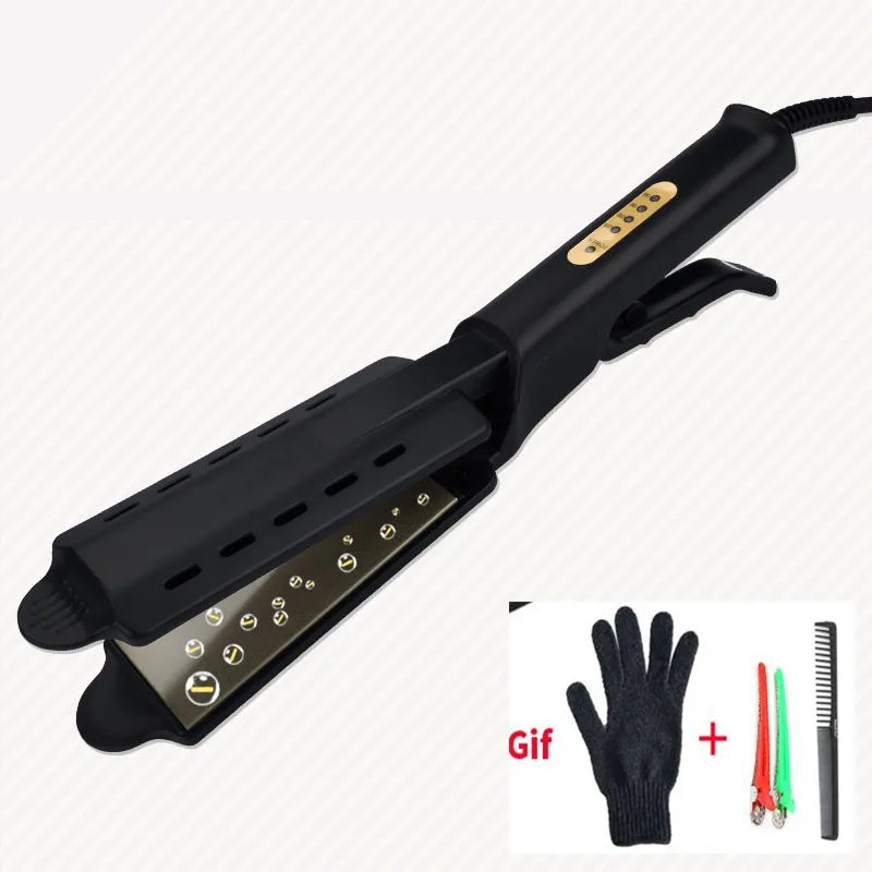 Профессиональный утюжок для волос плоский nano titanium 450F выпрямитель с быстрой