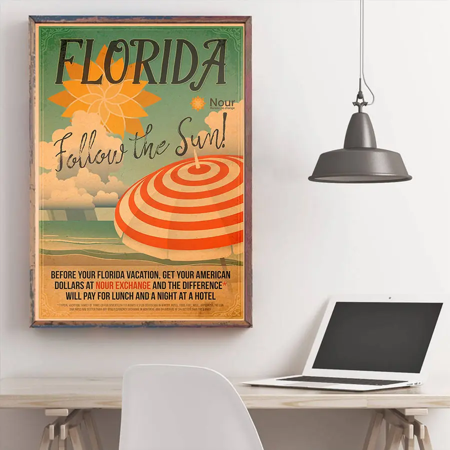 Винтажный постер в итальянском стиле с ручной росписью летняя Праздничная