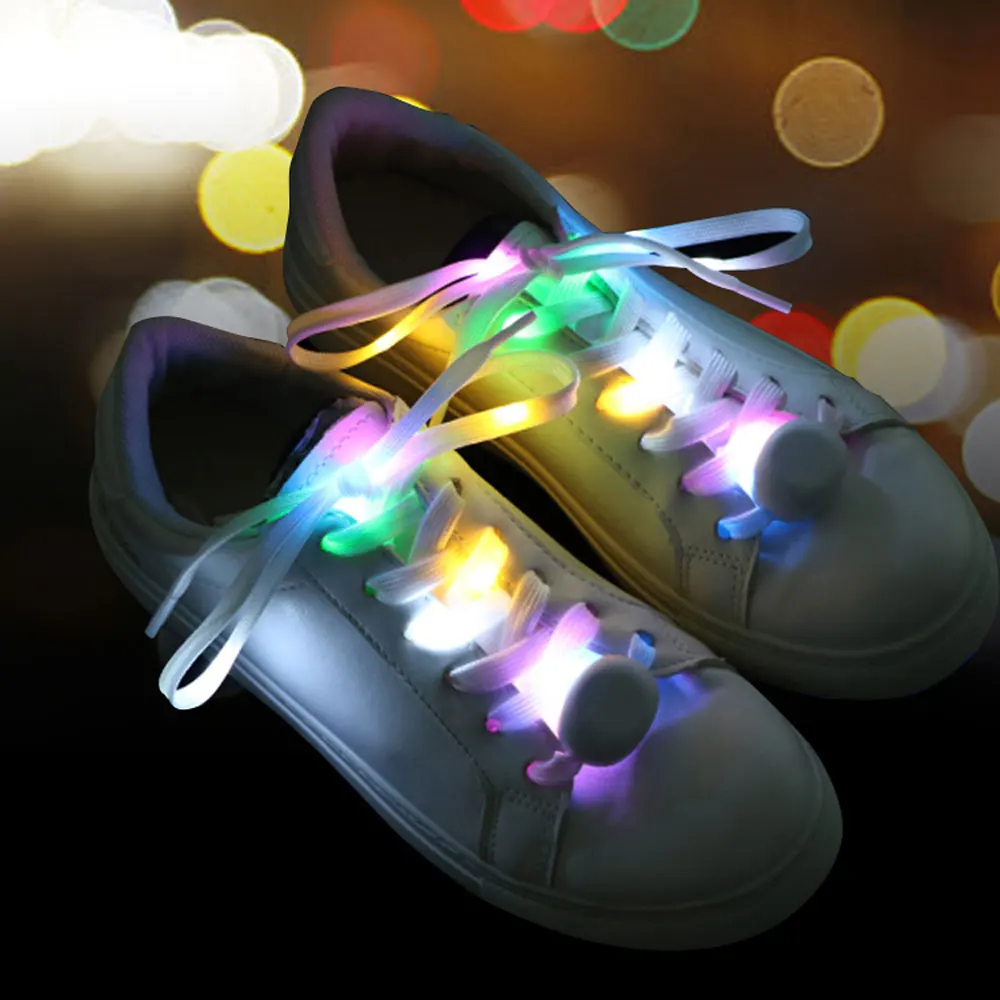 Шикарные светящиеся шнурки светодиодные для обуви модные кроссовок 5 цветов 1