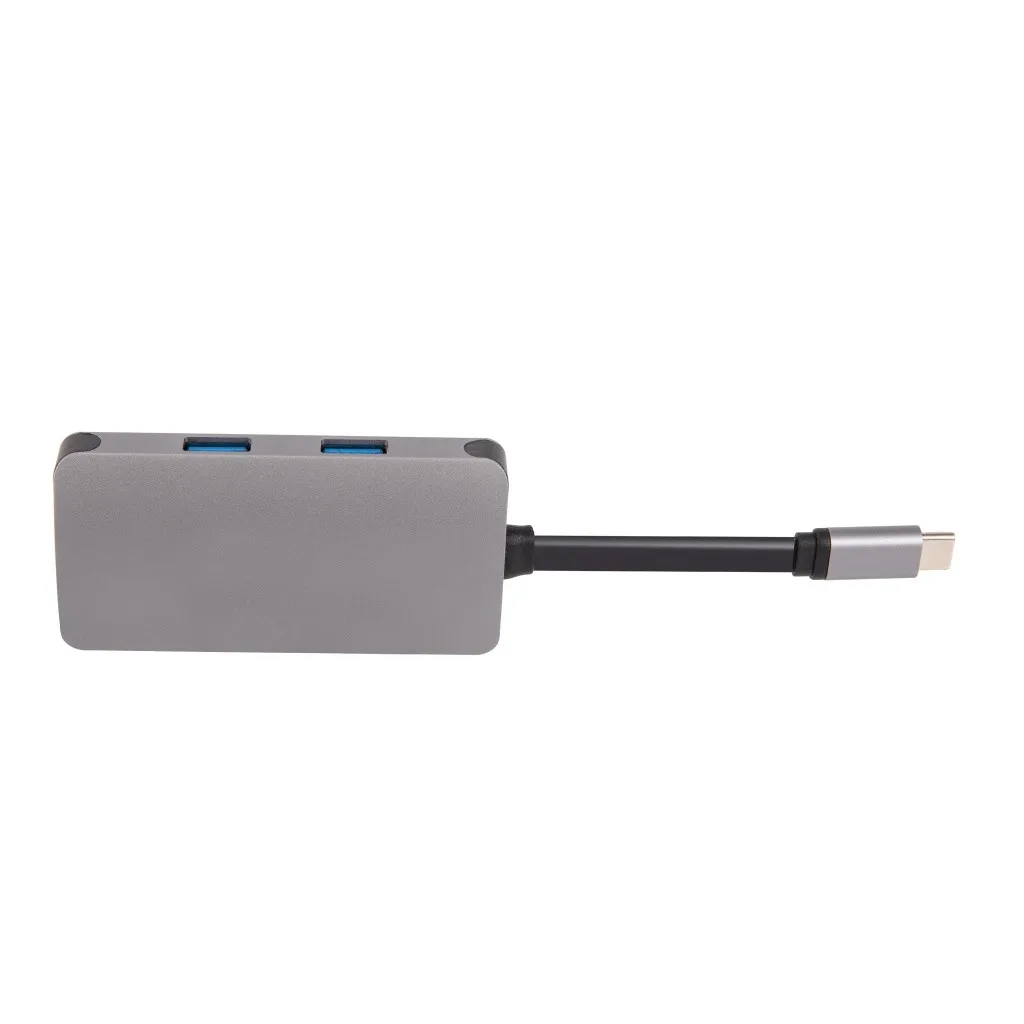 

HIPERDEAL(HIPERDEAL) USB Hub 5in1 Type C Adapter Type-C HUB 4K PD USB 3.0 Ports Power Delivery Charging usb hub desk mount