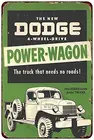 Под заказ Kraze Dodge PowerWagon винтажная репродукция внешнего вида металлический знак 8x12