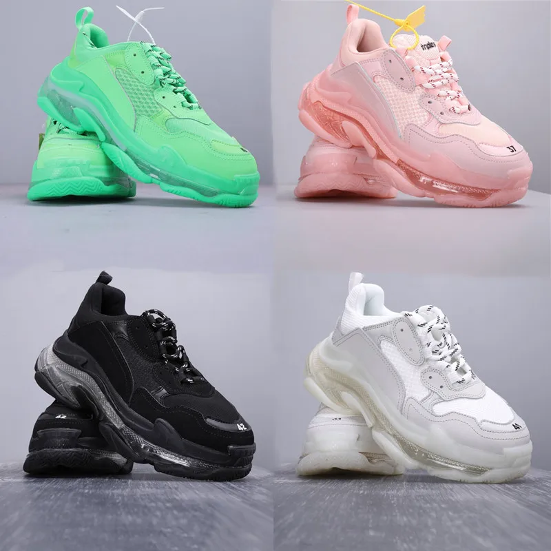 Тройной S кроссовки для мужчин и женщин белая обувь Мужская модная Тройная