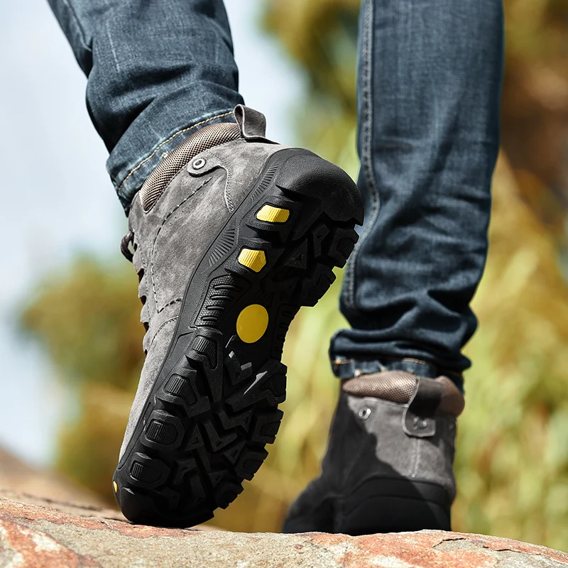Мужские зимние защитные рабочие ботинки теплые плюшевые меховые мужские с