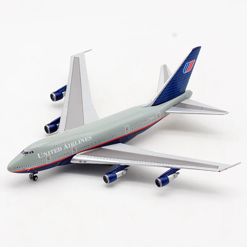 

Литая игрушка 14 см модель самолета 1/400 B747SP N145UA United Airlines, модель самолета из сплава с грузовым механизмом, коллекционный дисплей самолетов